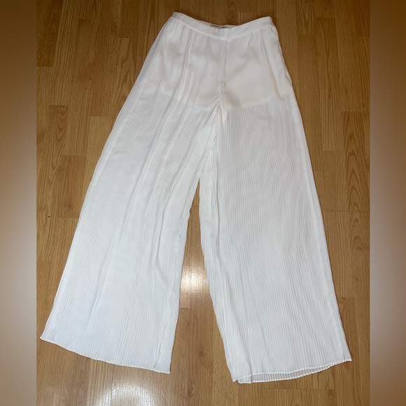 NWOT #5 ENDLESS ROSE Pleated Pants in Ivory, size small - Picture 5 of 14